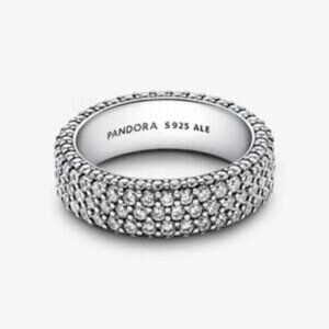 Pandora Timeless Pav?? Triple-row Ring